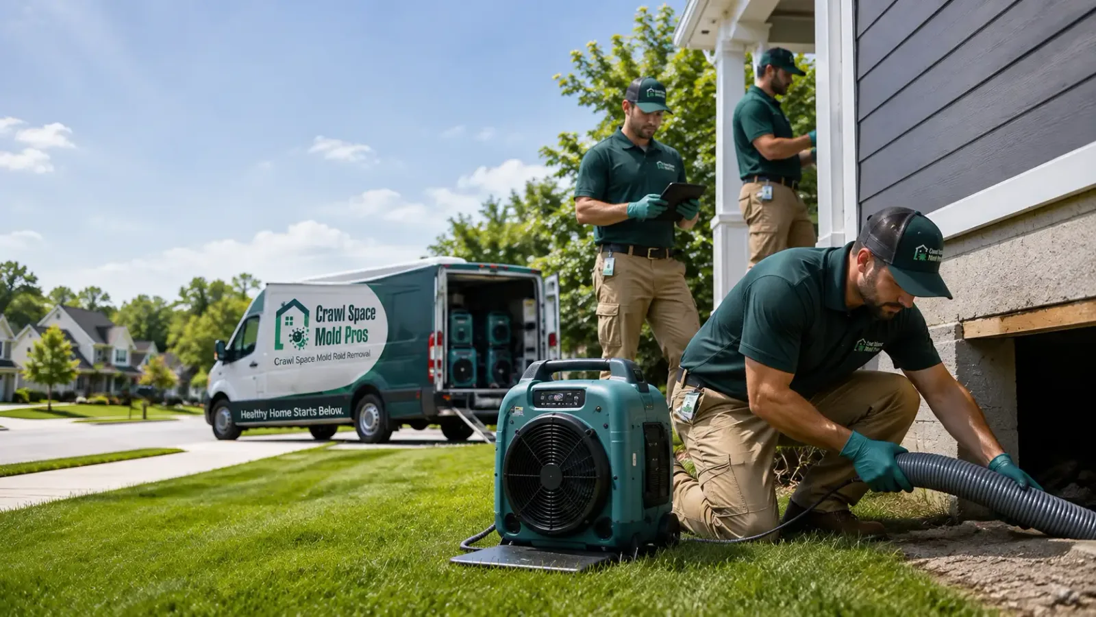 Crawl Space Mold Removal in Camden, OH